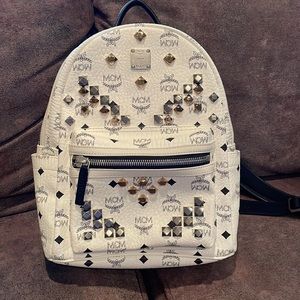 MCM Visetos Studded Backpack